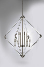 Lucent 35.5" 8 Light Chandelier in Polished Nickel