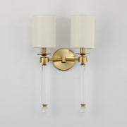 Lucent 2 Light Wall Sconce in Heritage