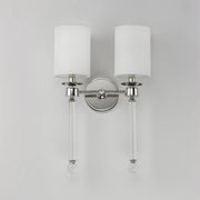 Lucent 2 Light Wall Sconce in Polished Nickel