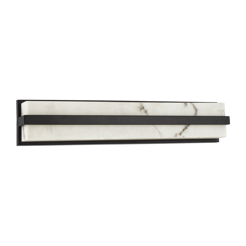 Noah Large Bath Sconce in Matte Black