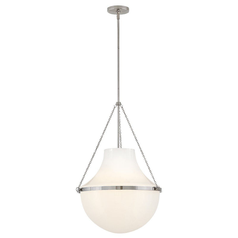 Collins 20" Pendant in Polished Nickel