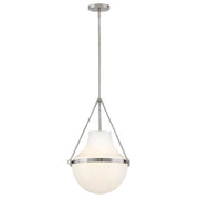 Collins 15" Pendant in Polished Nickel