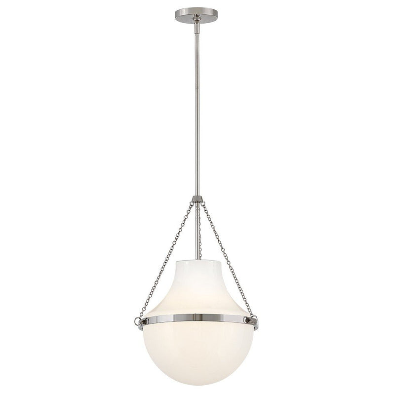 Collins 15" Pendant in Polished Nickel