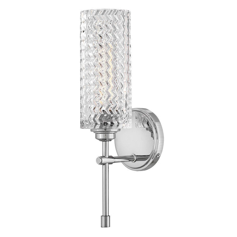 Elle Tall Bath Sconce in Chrome