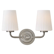 Mckenna 2-Light Bath Vanity Light in Antique Nickel