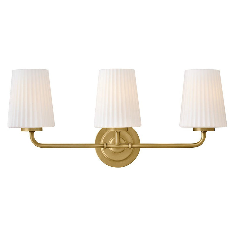 Mckenna 3-Light Bath Vanity Light in Lacquered Brass