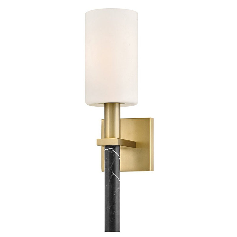 Turin Bath Sconce in Lacquered Brass