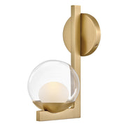 Sunni Bath Sconce in Lacquered Brass