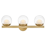 Sunni 3-Light Bath Vanity Light in Lacquered Brass
