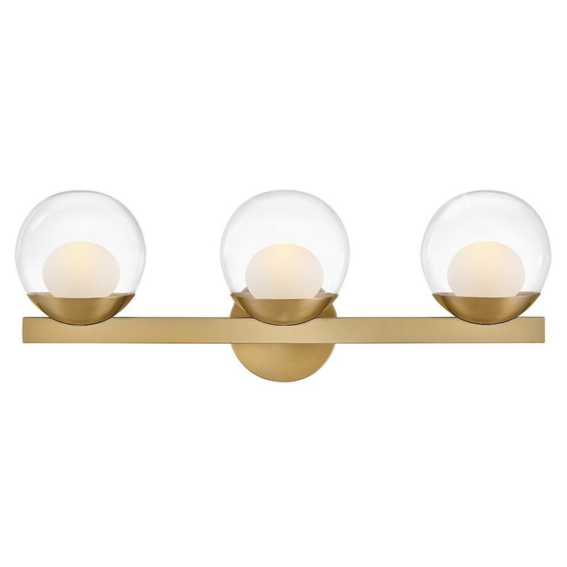 Sunni 3-Light Bath Vanity Light in Lacquered Brass