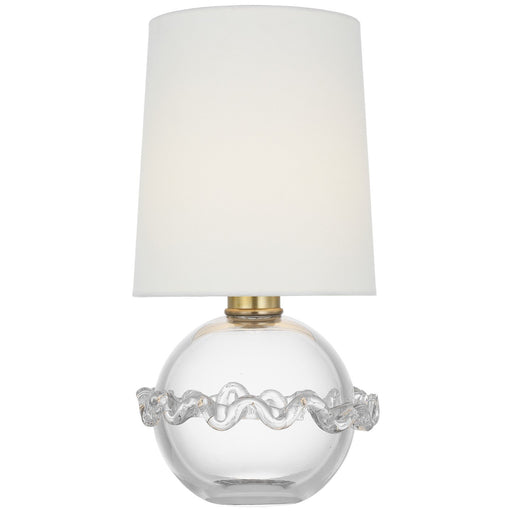 Breslin 16" Cordless Table Lamp in Clear Glass