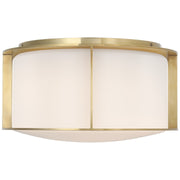 Phinn 13" Flush Mount in Soft Brass