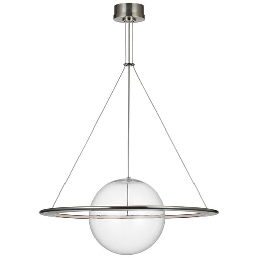 Cosmos 28" Ring and Orb Pendant in Pewter