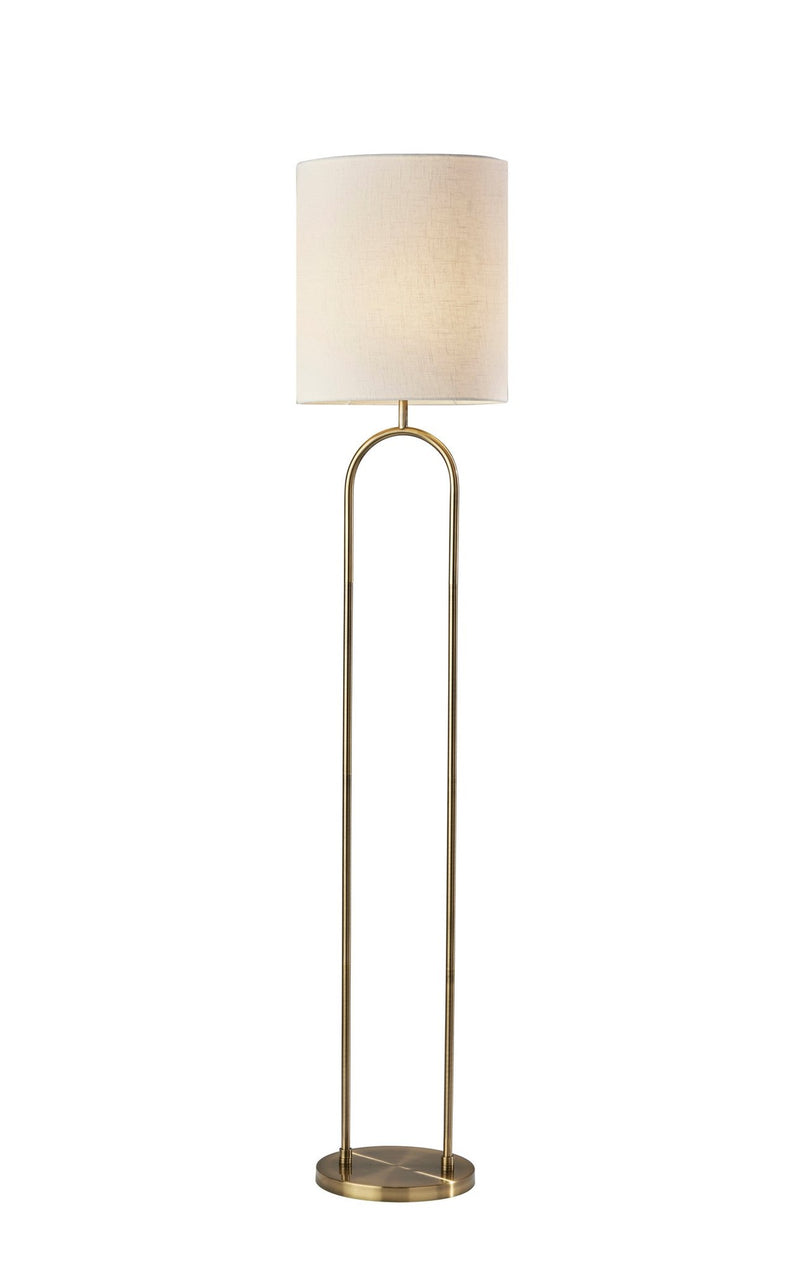 Joey Floor Lamp in Antique Brass