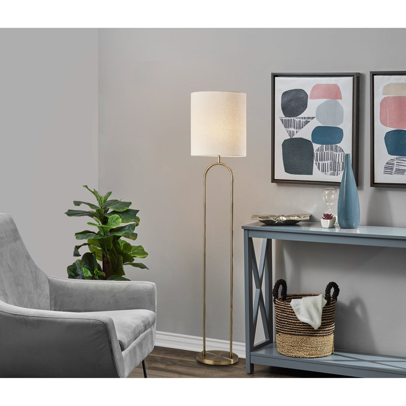 Joey Floor Lamp in Antique Brass