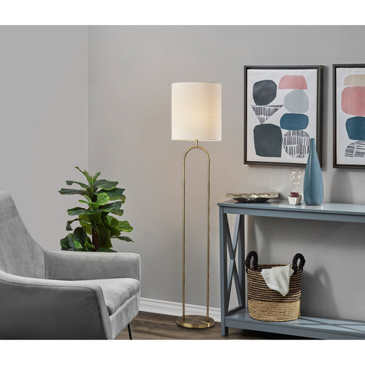 Joey Floor Lamp in Antique Brass