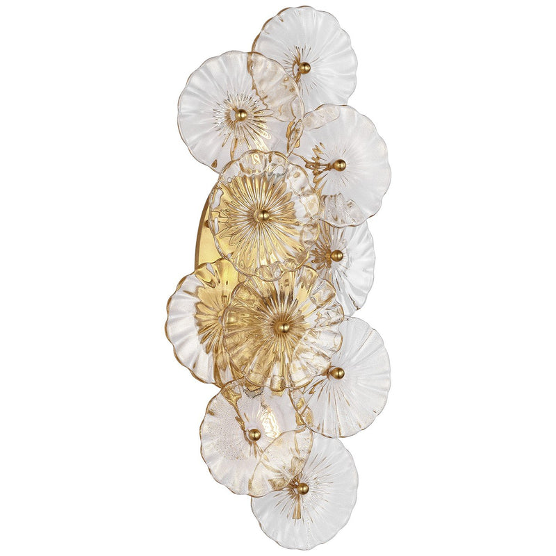 Gianna 21" Layered 3-Light Wall Sconce in Gild