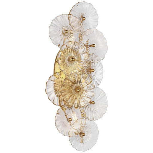 Gianna 21" Layered 3-Light Wall Sconce in Gild