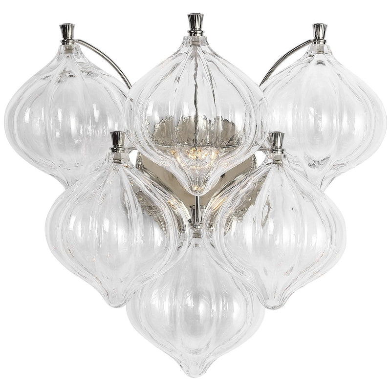 Caselli 15" Wall Sconce in Polished Nickel