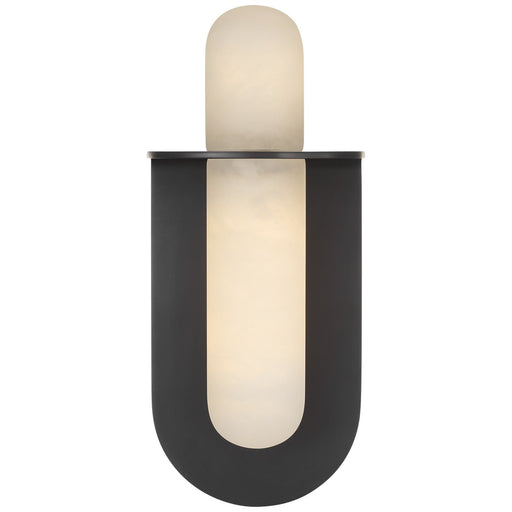 Fosse 11" Invertible Offset Oval Wall Sconce in Bronze