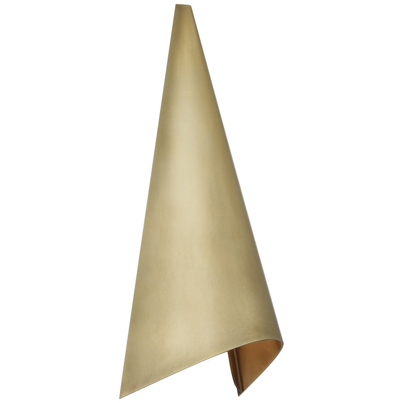 Piel 9" Indoor/Outdoor Wall Sconce in Antique-Burnished Brass