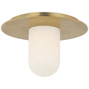 Fosse 8" Flush Mount in Antique-Burnished Brass