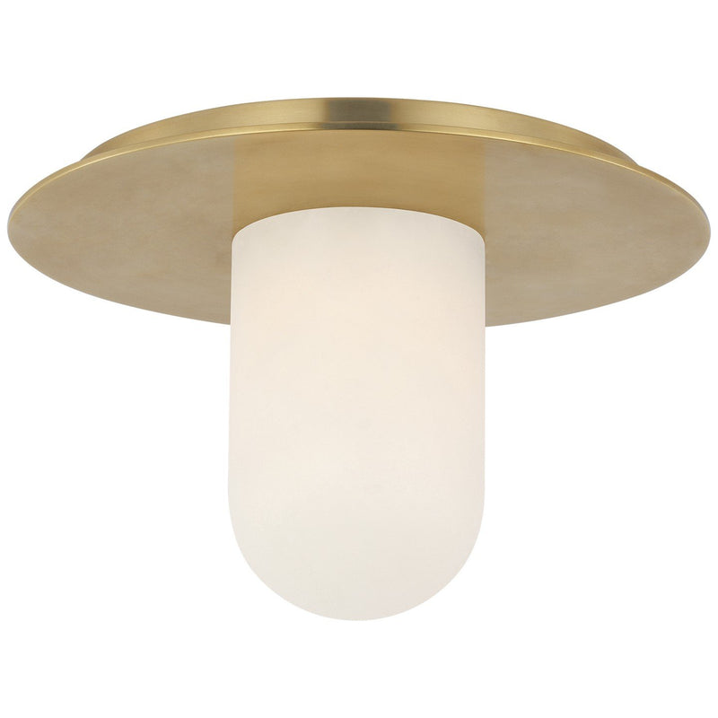 Fosse 8" Flush Mount in Antique-Burnished Brass