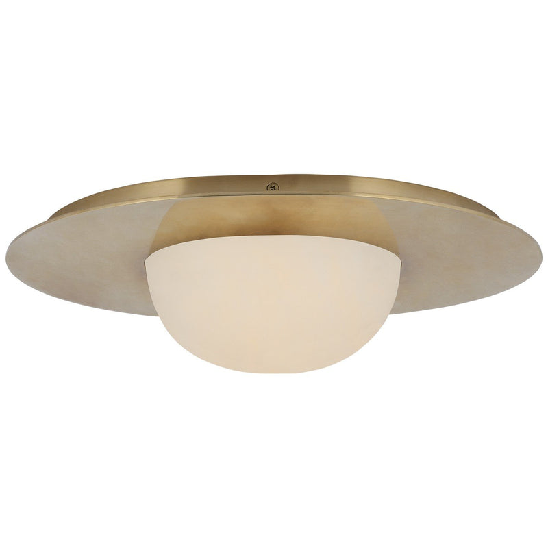 Fosse 15" Flush Mount in Antique-Burnished Brass