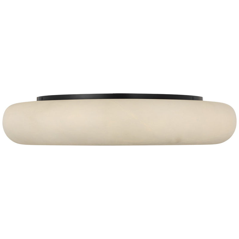 Formosa 22" Flush Mount in Alabaster and Bronze