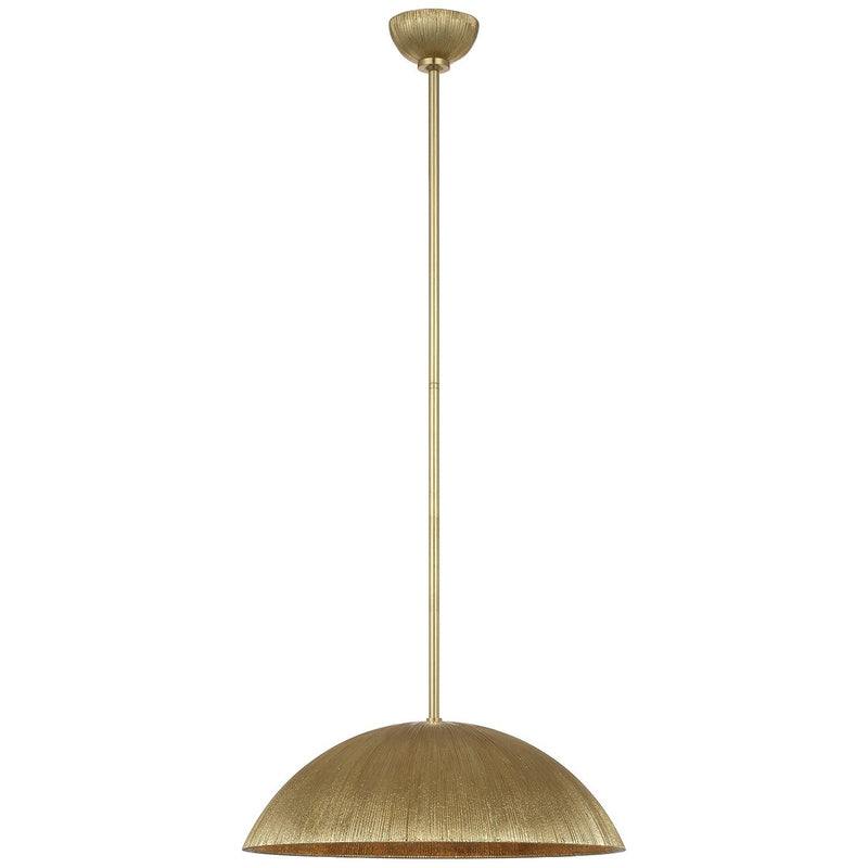 Utopia 18" Sculpted Pendant in Gild