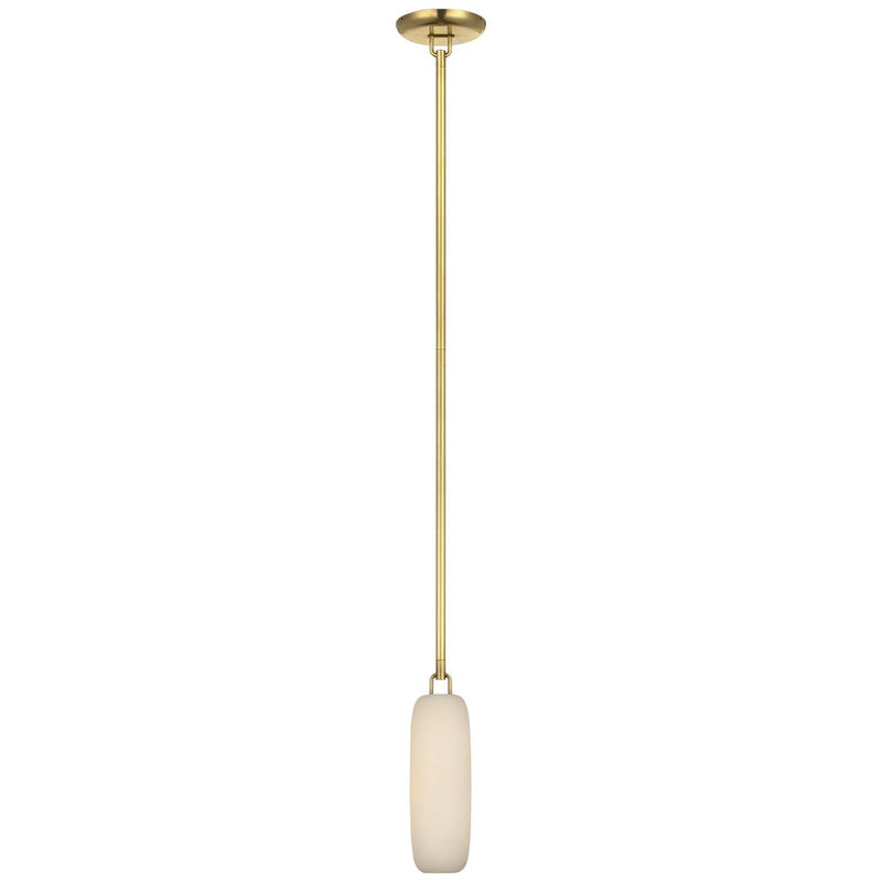 Formosa 11" Single Mini Pendant in Antique-Burnished Brass