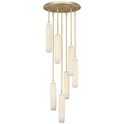 Formosa 7-Light Cluster Pendant in Antique-Burnished Brass