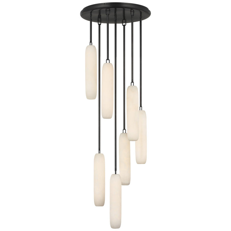 Formosa 7-Light Cluster Pendant in Bronze