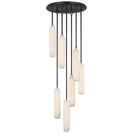 Formosa 7-Light Cluster Pendant in Bronze