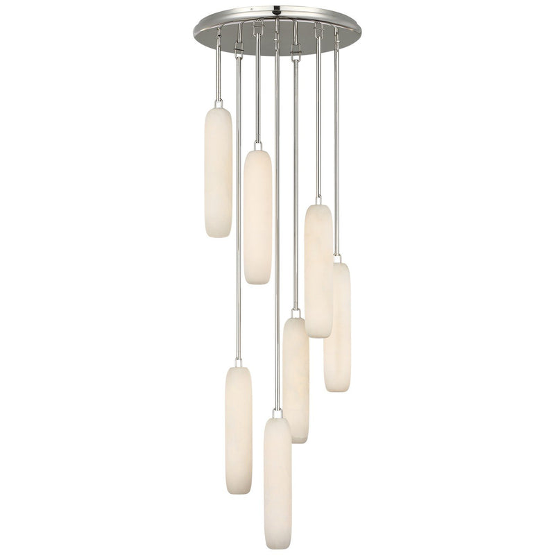 Formosa 7-Light Cluster Pendant in Polished Nickel