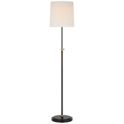 Bryant Adjustable Cordless Floor Lamp in Bronze and Hand-Rubbed Antique Brass