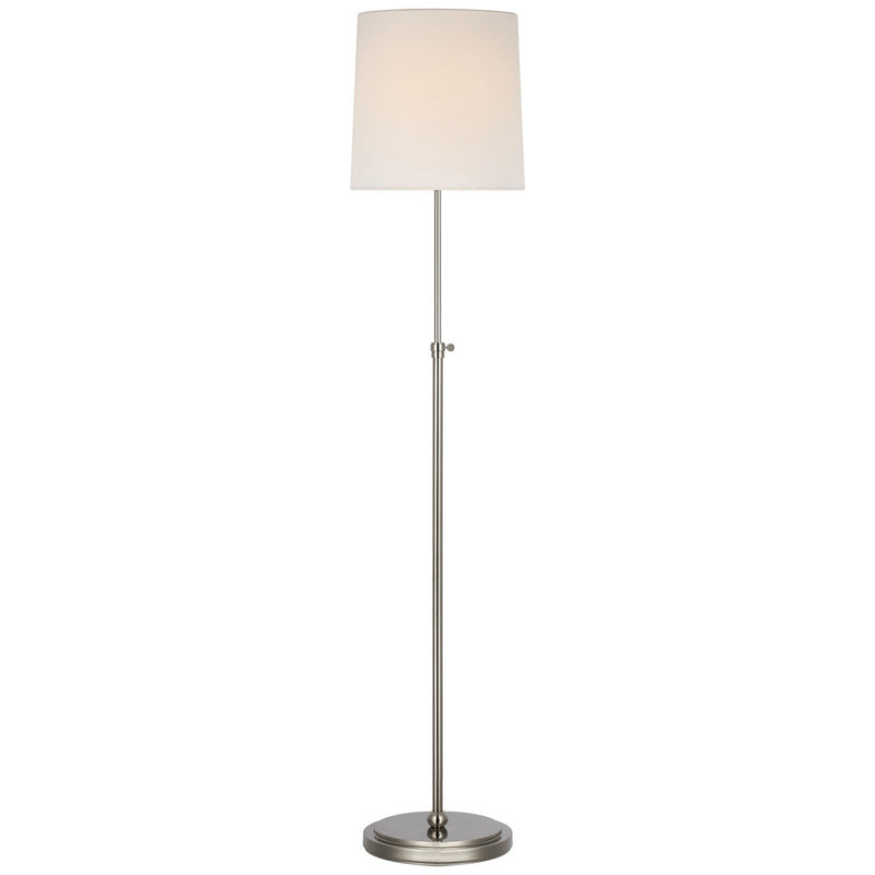 Bryant Adjustable Cordless Floor Lamp in Polished Nickel