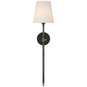 Bryant 27" Cordless Tail Wall Sconce in Bronze and Hand-Rubbed Antique Brass