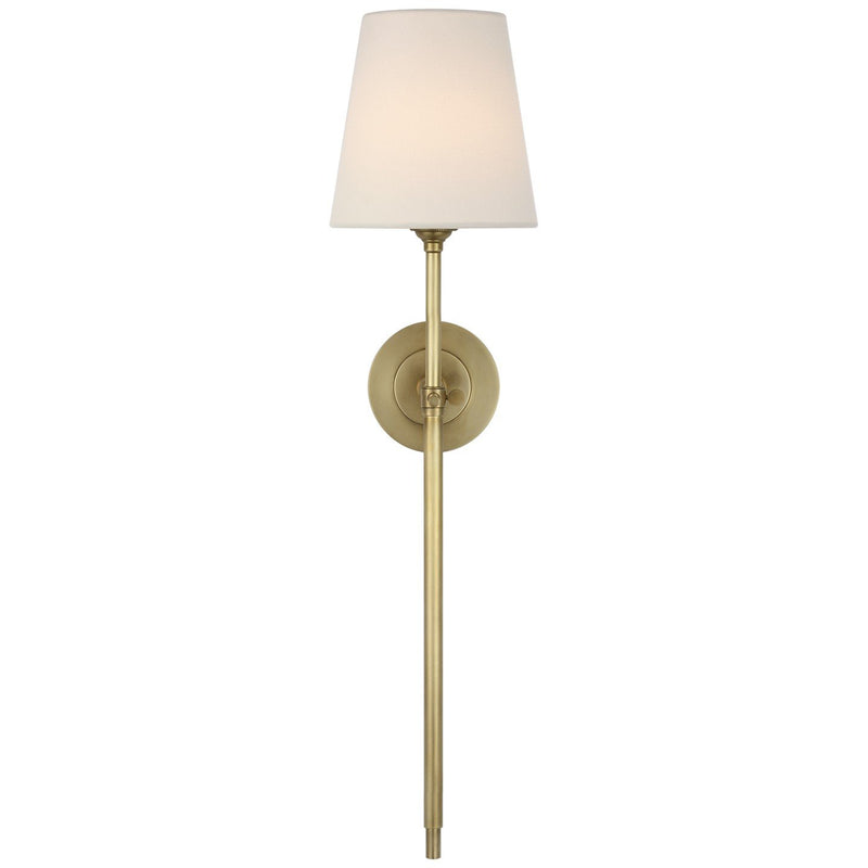 Bryant 27" Cordless Tail Wall Sconce in Hand-Rubbed Antique Brass