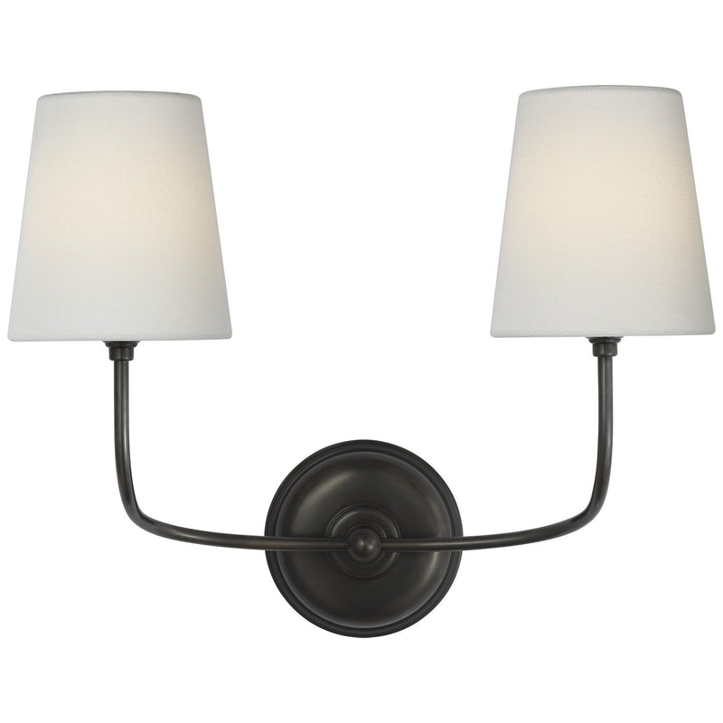 Vendome 16" Cordless Double Wall Sconce in Bronze