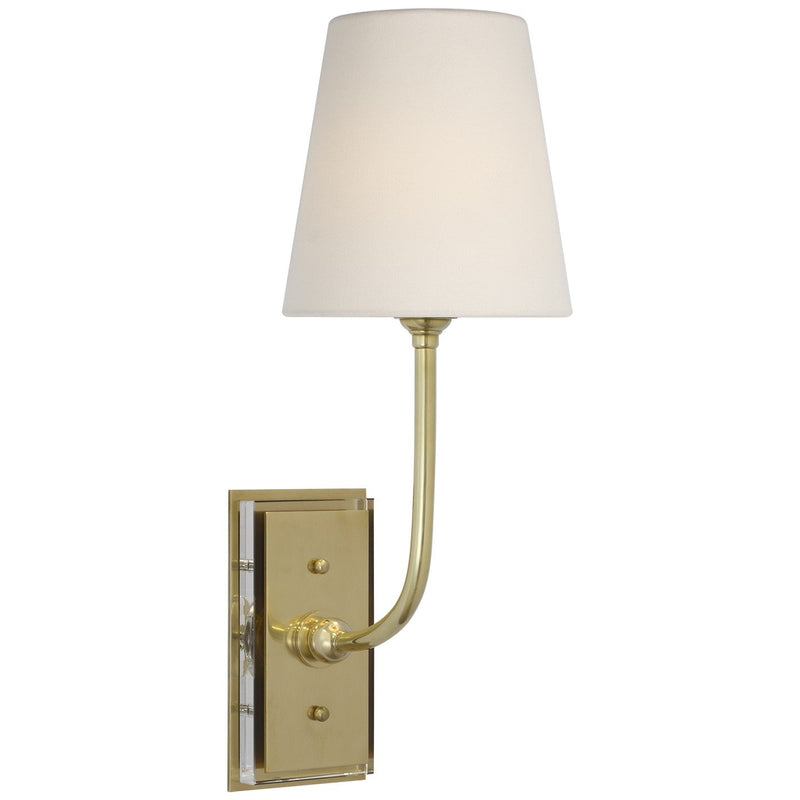 Hulton 17" Cordless Wall Sconce in Hand-Rubbed Antique Brass