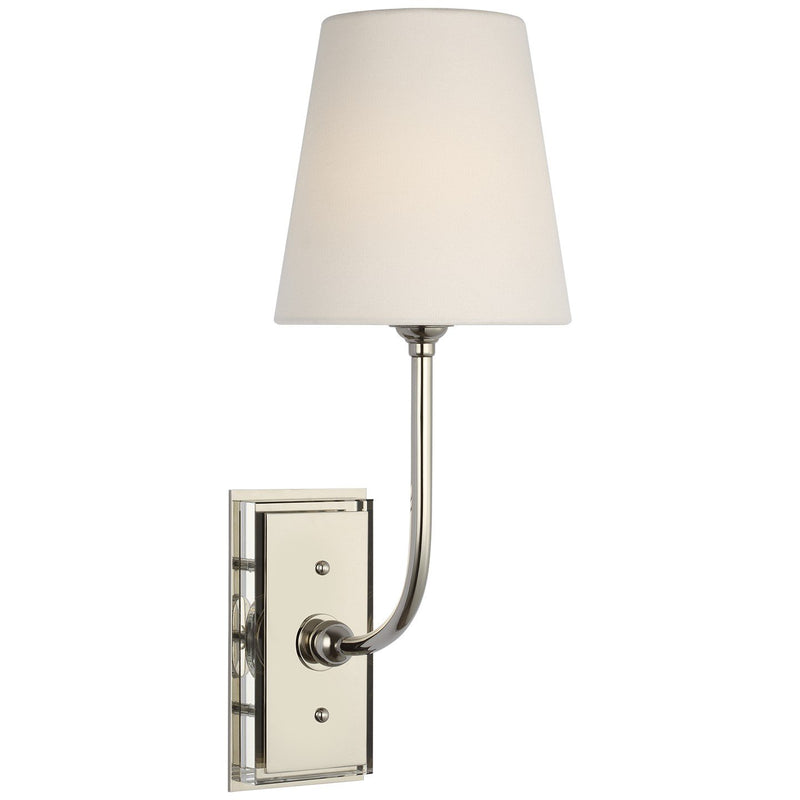 Hulton 17" Cordless Wall Sconce in Polished Nickel