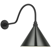 Academy Flynn 23" Barn Light Outdoor Wall Lantern in Matte Black