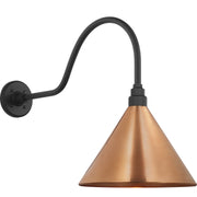 Academy Flynn 23" Barn Light Outdoor Wall Lantern in Matte Black