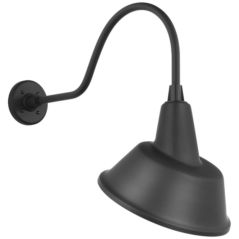 Academy Flynn 23" Barn Light Outdoor Wall Lantern in Matte Black