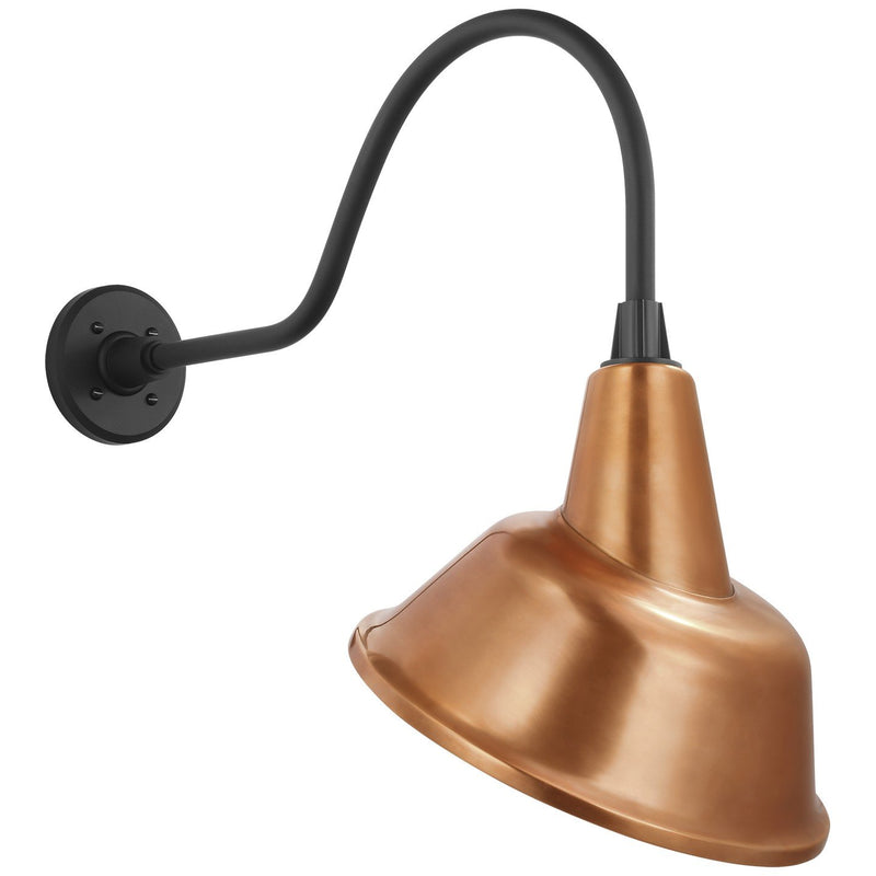 Academy Flynn 23" Barn Light Outdoor Wall Lantern in Matte Black