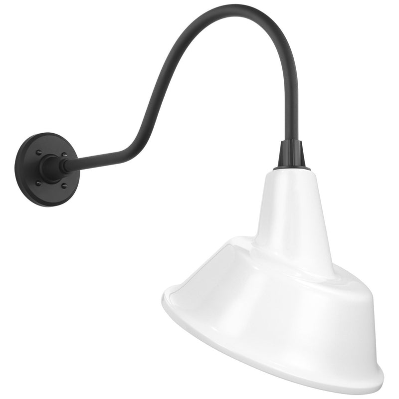 Academy Flynn 23" Barn Light Outdoor Wall Lantern in Matte Black