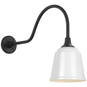 Academy Flynn 23" Barn Light Outdoor Wall Lantern in Matte Black