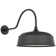 Academy Flynn 23" Barn Light Outdoor Wall Lantern in Matte Black