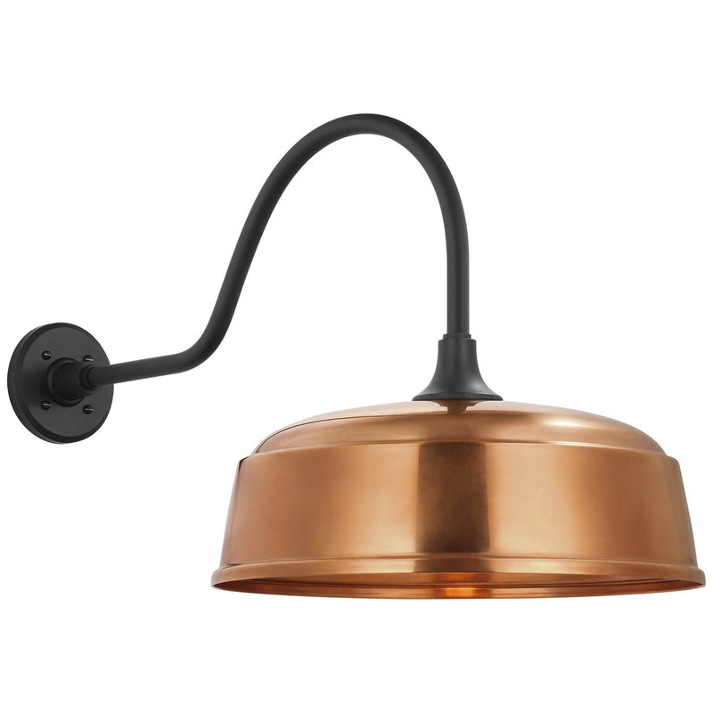 Academy Flynn 23" Barn Light Outdoor Wall Lantern in Matte Black